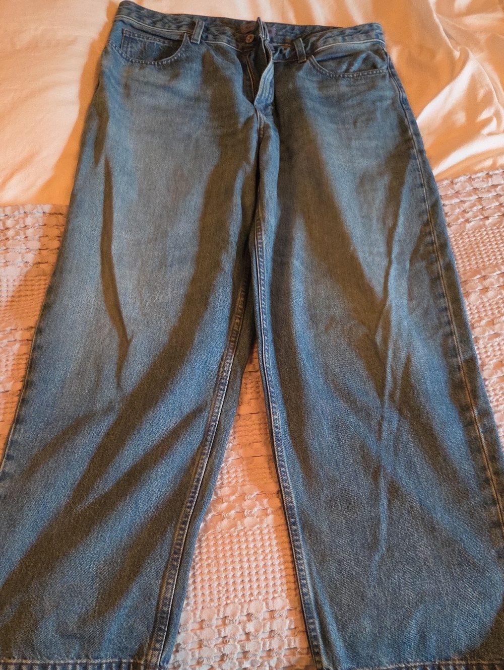 JW ANDERSON Uniqlo Wide-Leg High-Rise Jeans Size 30
